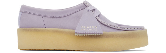 Clarks Originals - Purple Nubuck Wallabe Cup Moccasins