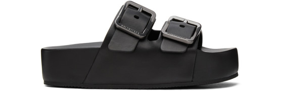 Balenciaga - Black Mallorca Platform Sandals
