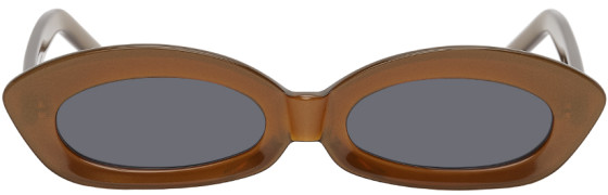 Kiko Kostadinov - Brown Gwendolyn Sunglasses