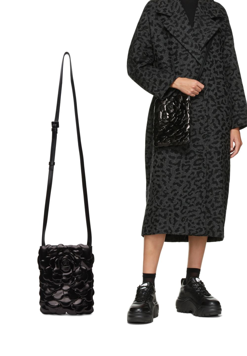 Black Valentino Garavani 03 Rose Edition Atelier Shoulder Bag