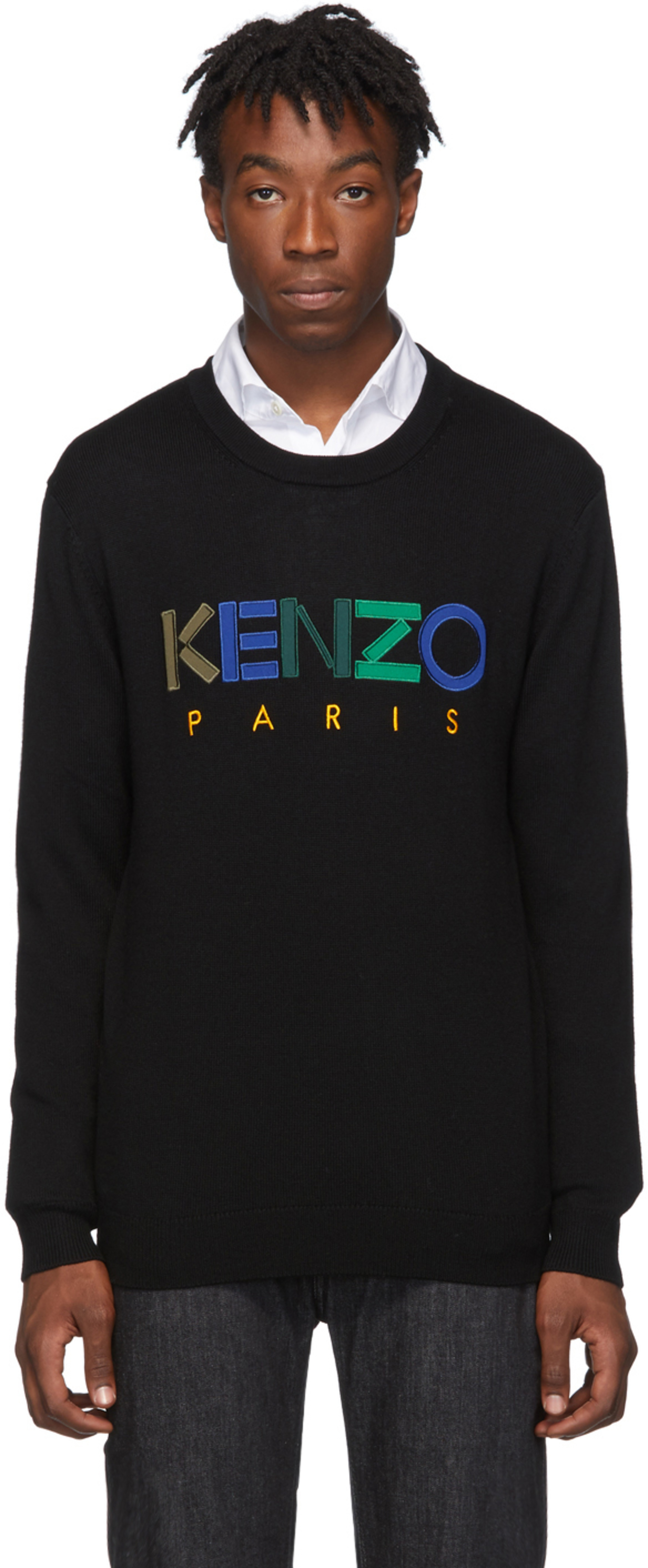 Noir En 'kenzo Paris' Laine Pull Pk0wX8nO