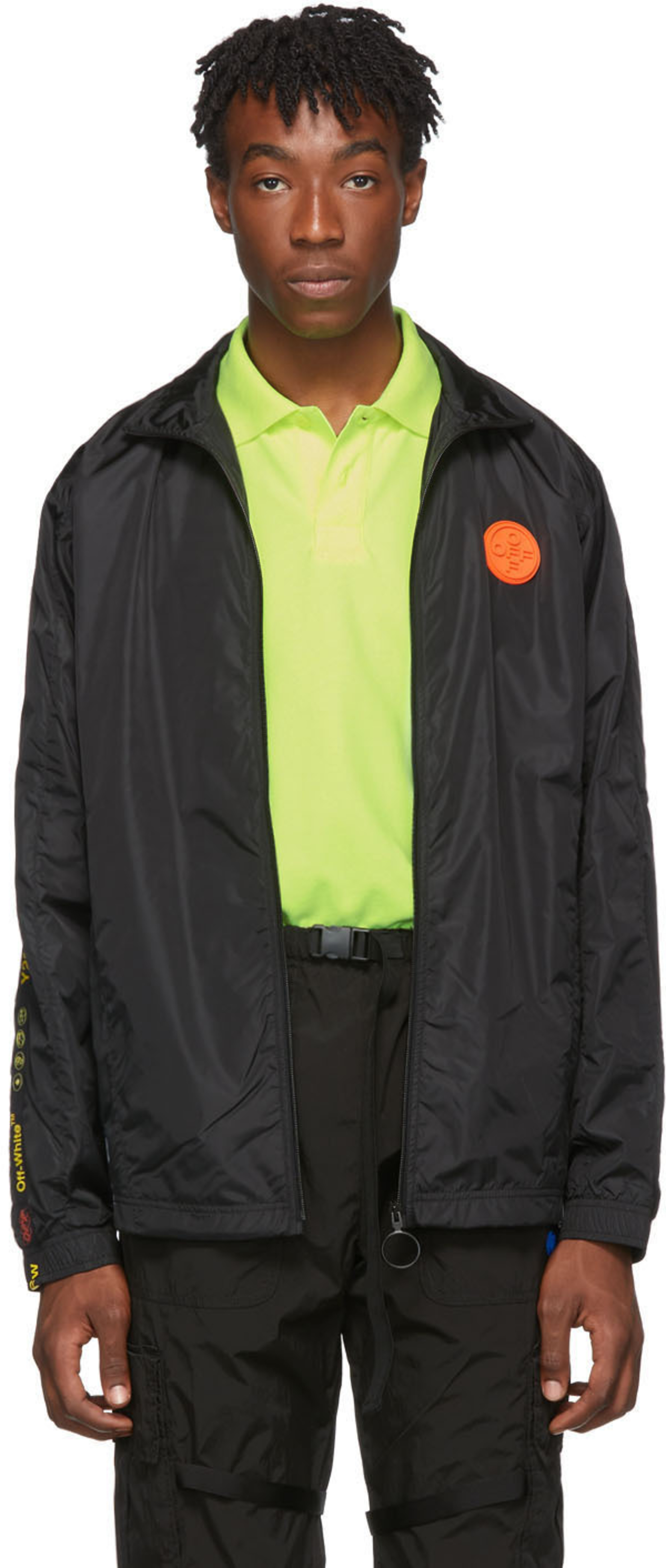 En Nylon Noir Survêtement Blouson De 7vbgYfyI6