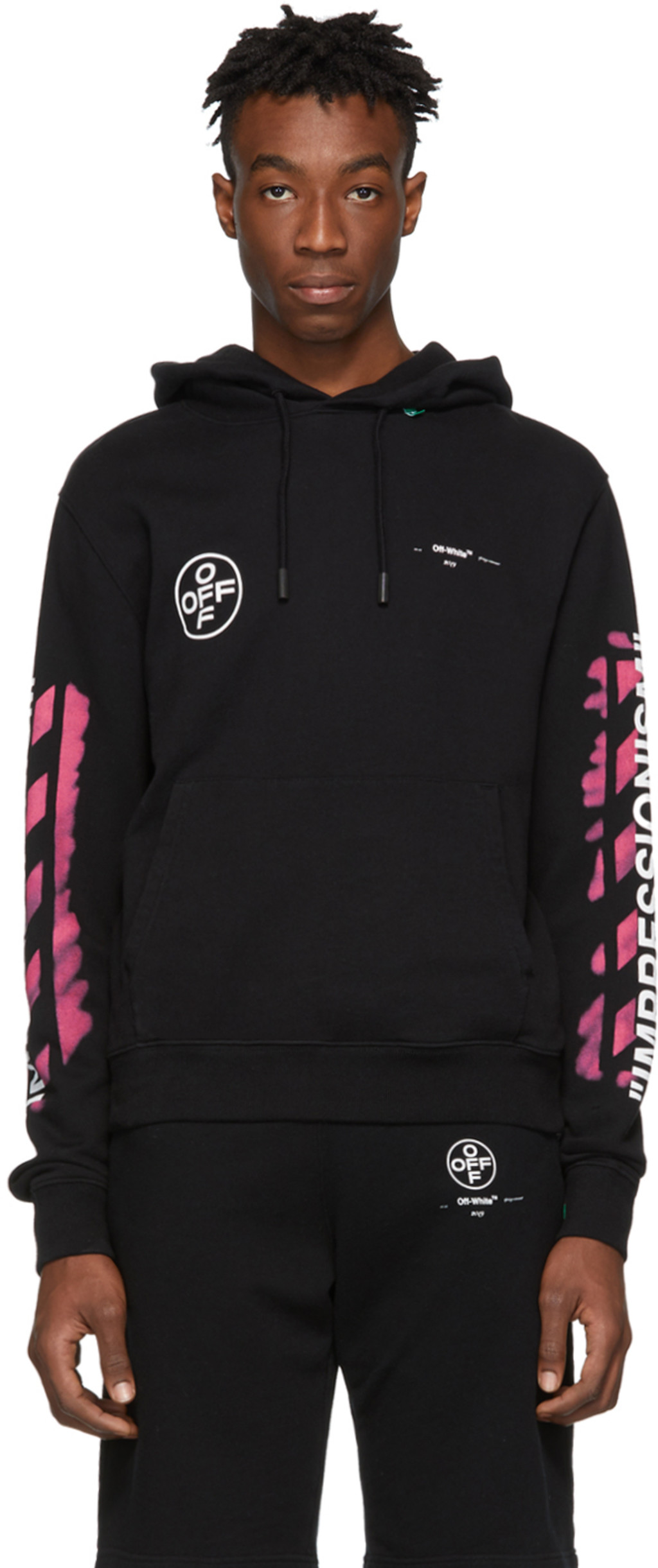 ssense exclusive black 3d diag hoodie