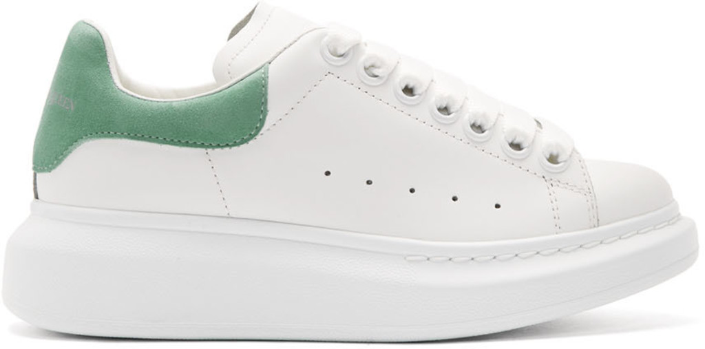 White & Green Oversized Sneakers White & Green Oversized Sneakers