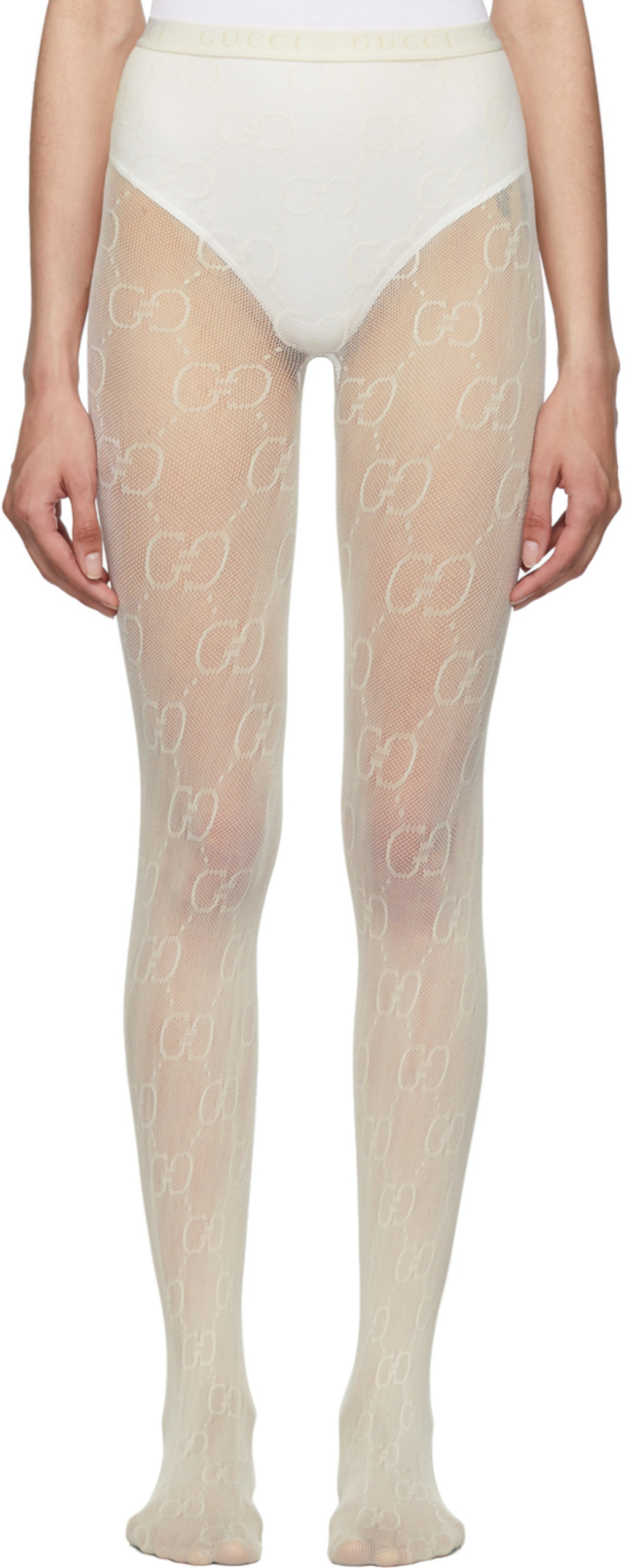 White Gucci Tights