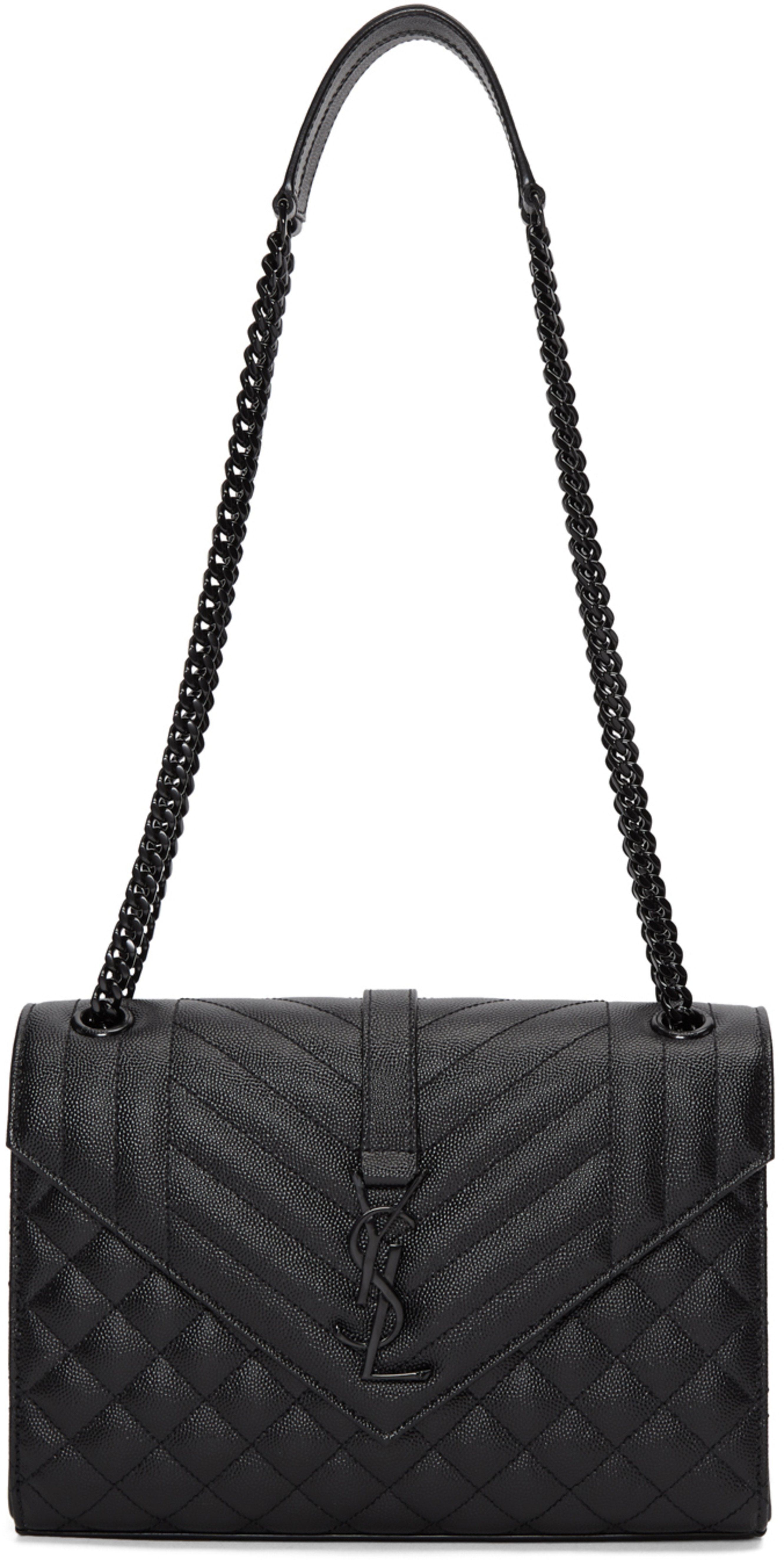 Black Medium Monogramme Envelope Bag