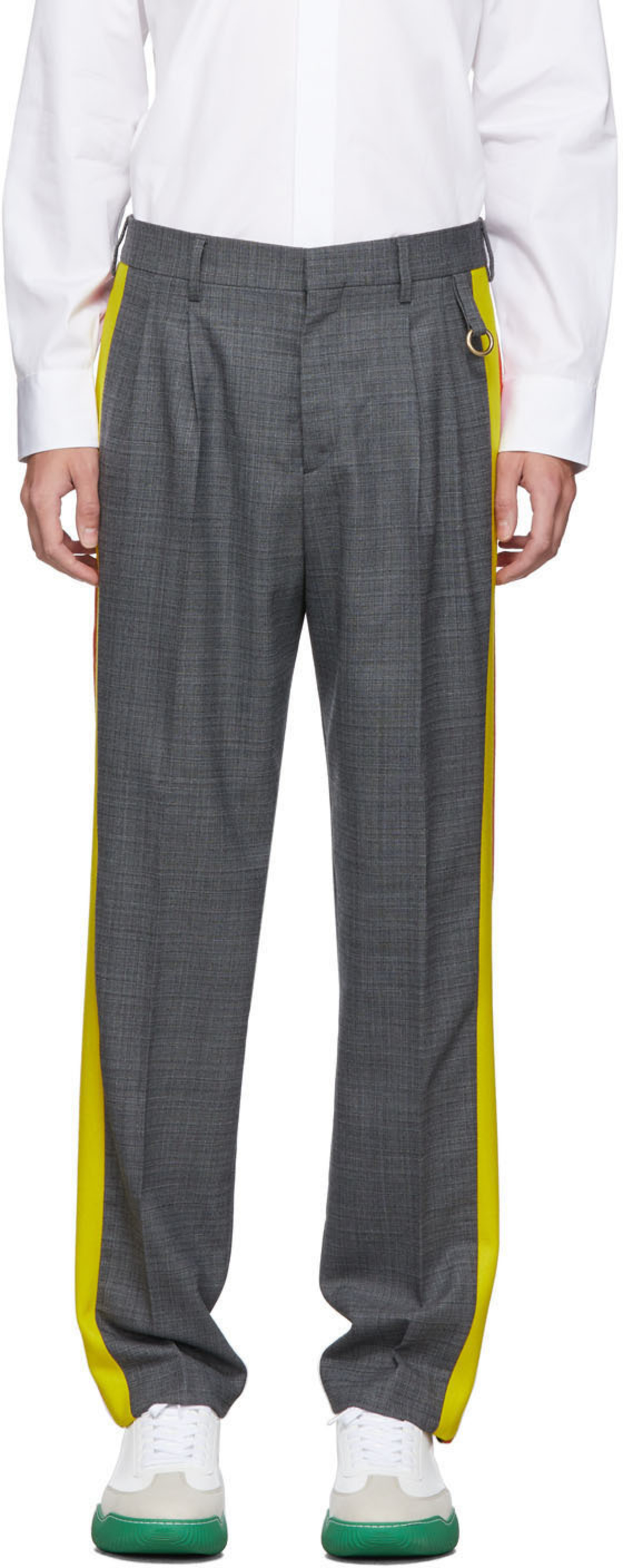 Grey New Julian Contrast Trousers Grey New Julian Contrast Trousers