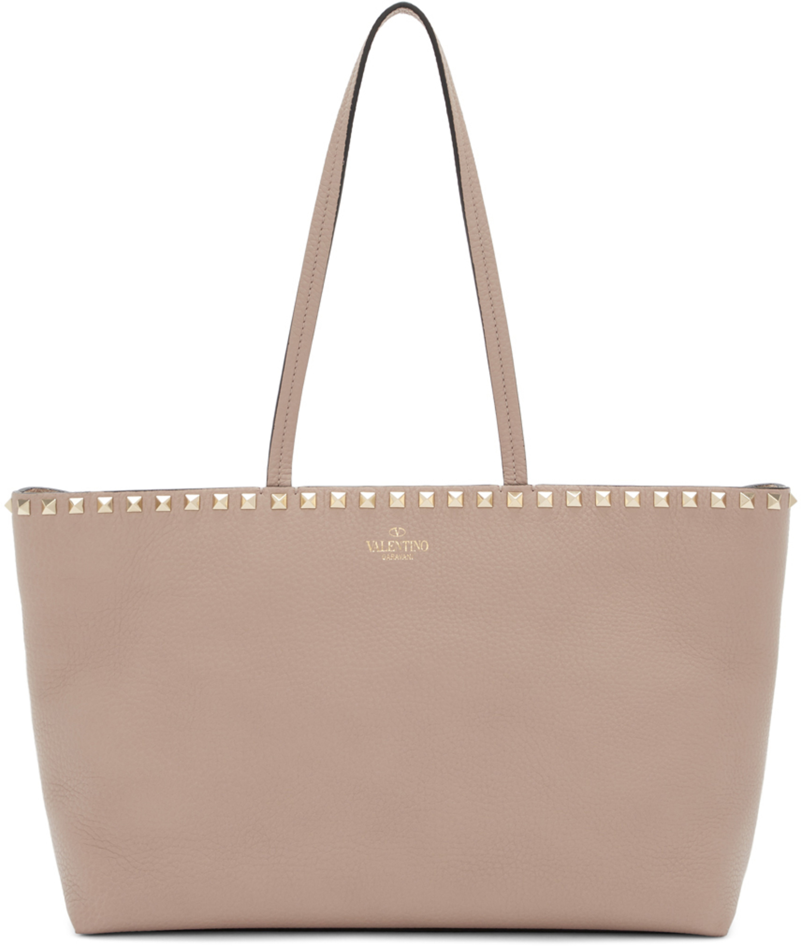 Pink Valentino Garavani Small Rockstud Per Tote