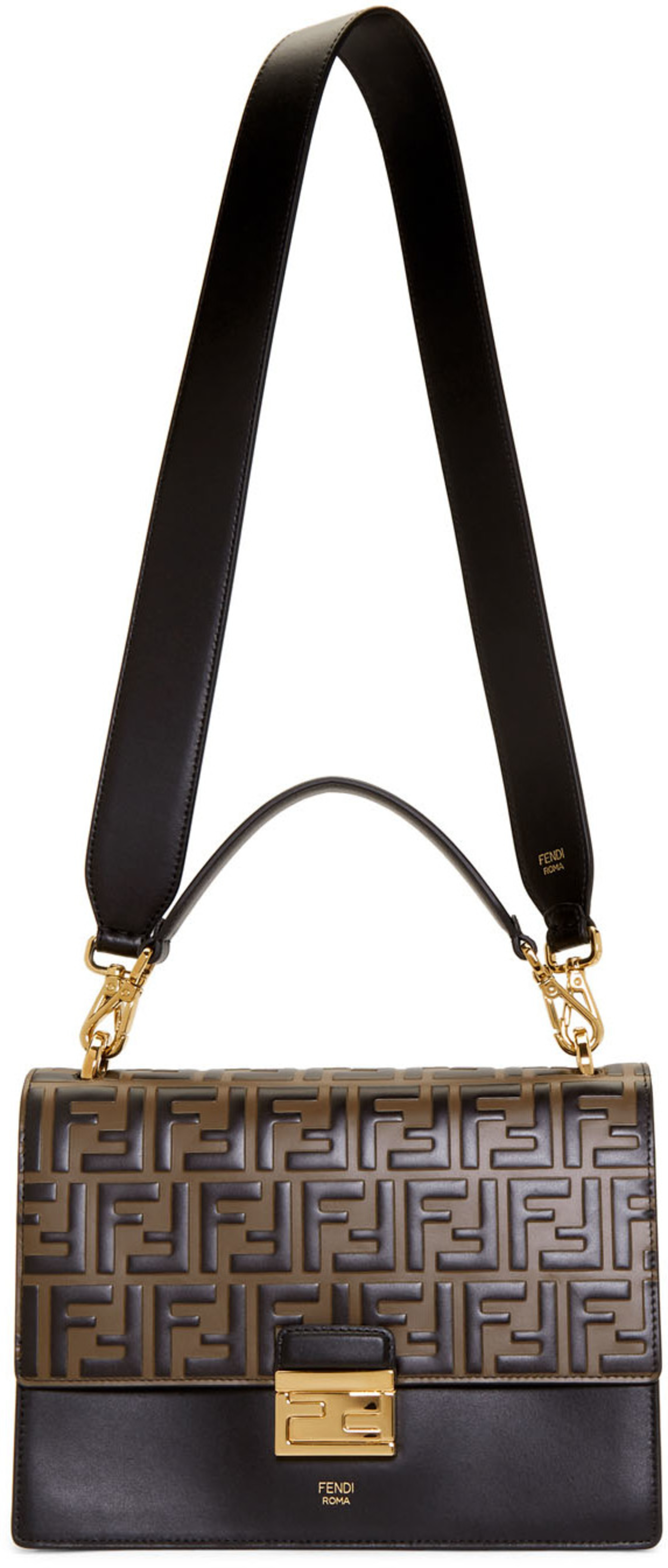 Black Brown Forever Fendi Kan I Bag
