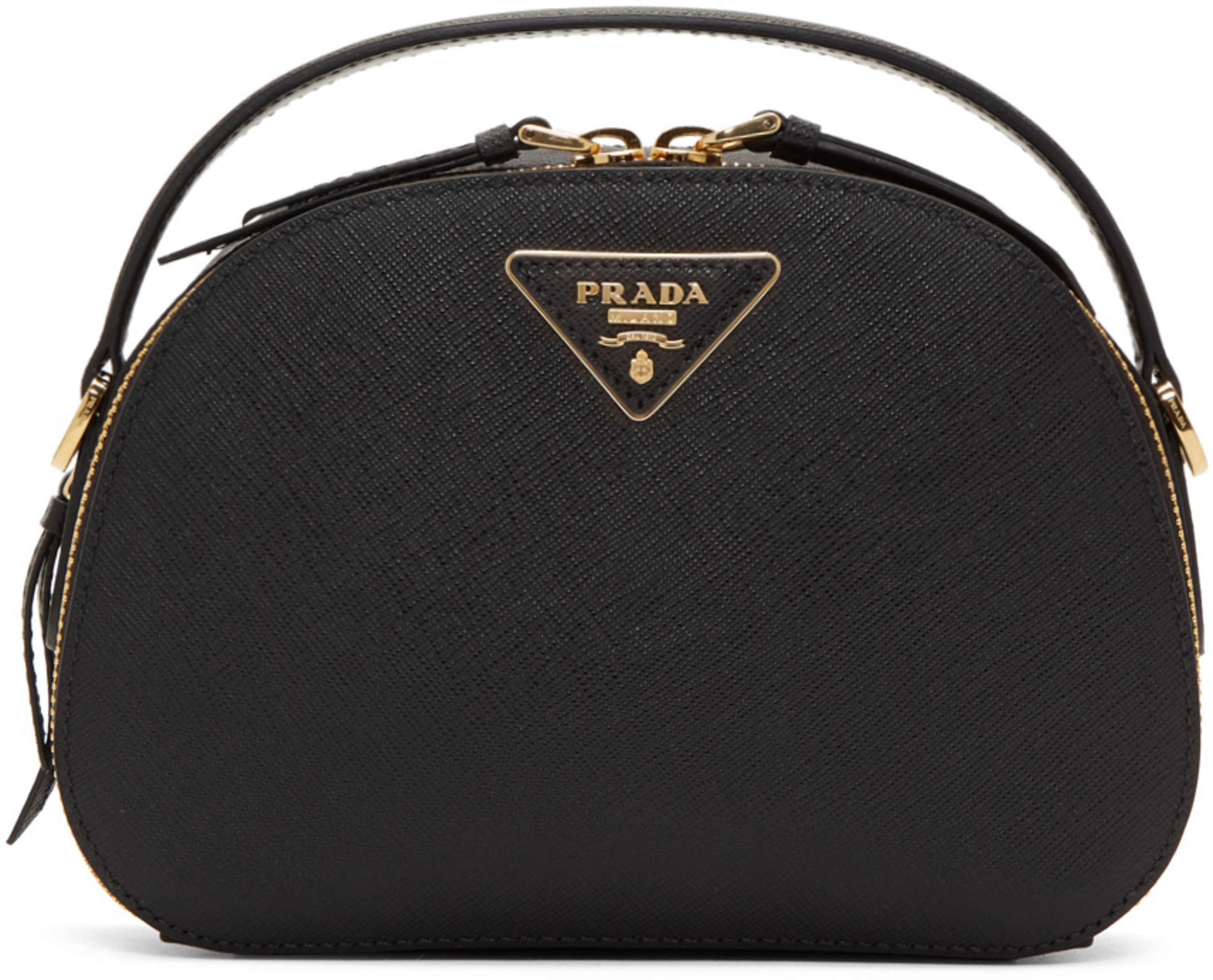 Black Odette Double Zip Bag