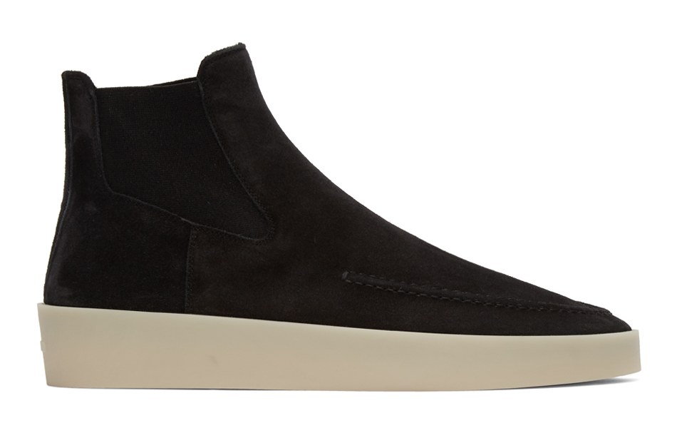 Black Suede Chelsea Boots