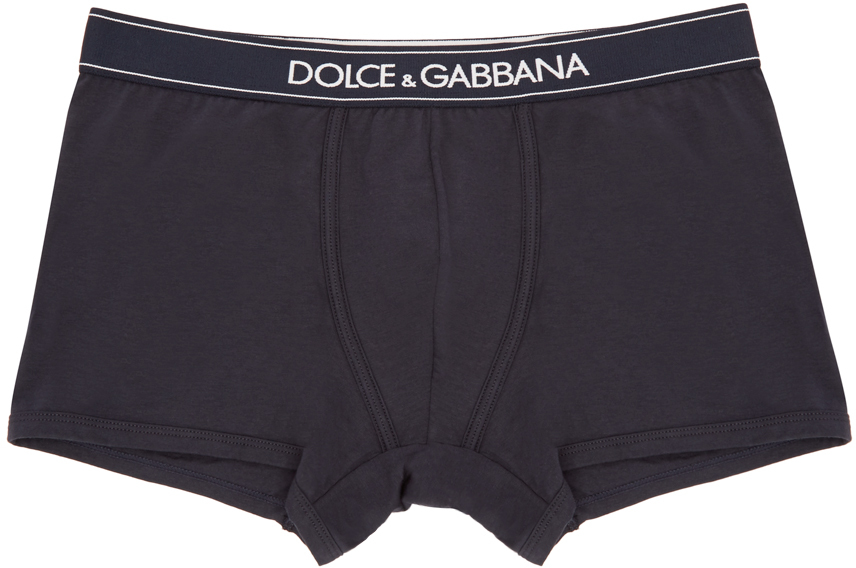 Dolce & Gabbana: Navy Boxer Briefs | SSENSE