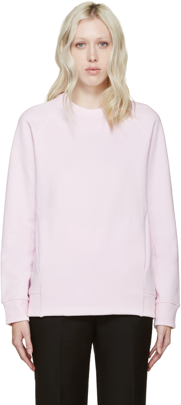 Acne Studios: Pink Fleece Nikoleta Sweatshirt | SSENSE