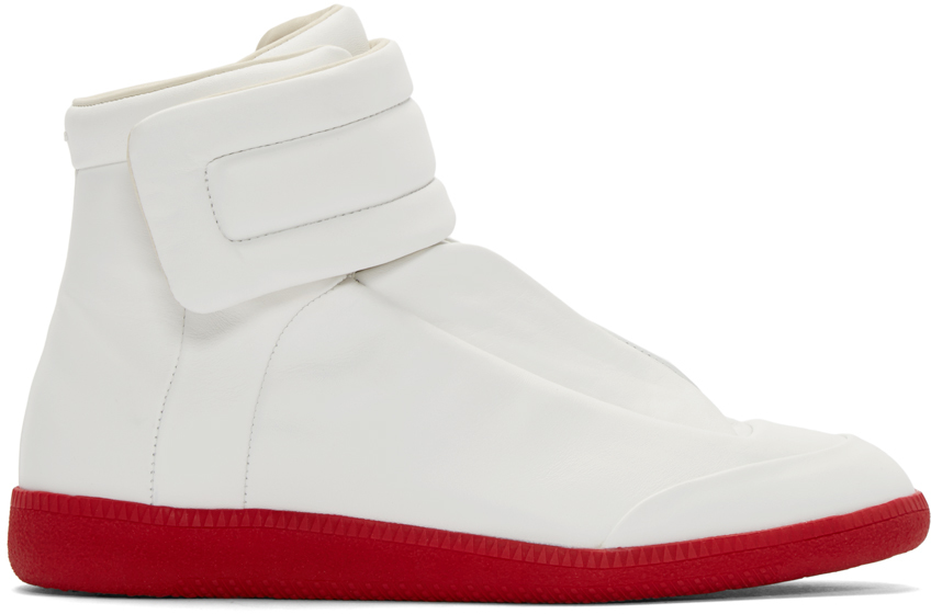 Maison Margiela: White Future High-Top Sneakers | SSENSE