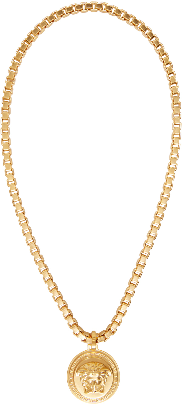 Versace: Gold Medusa Necklace | SSENSE