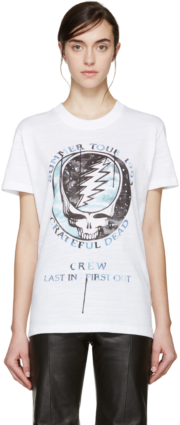 Off-White: White Grateful Dead T-Shirt | SSENSE
