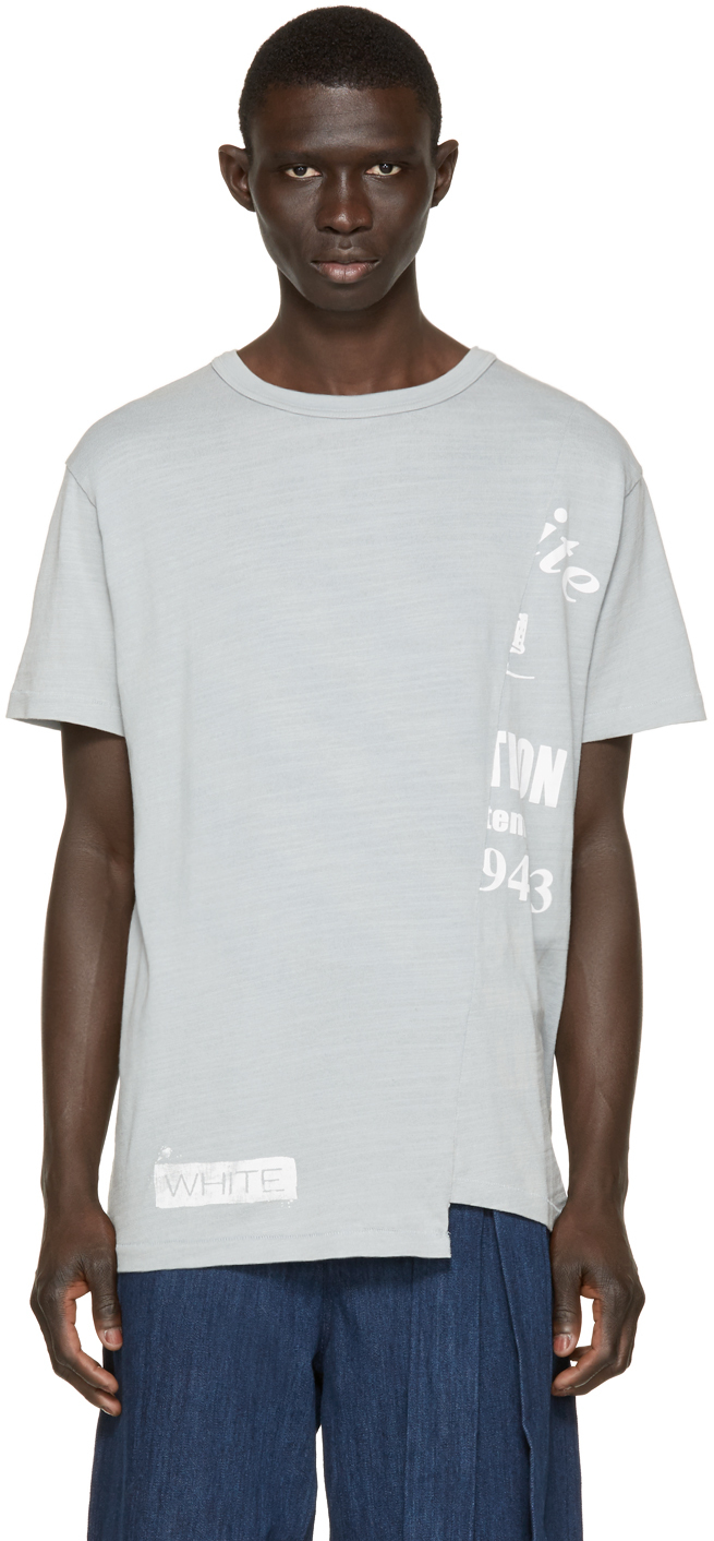 Off-White: Grey Half-Truck T-Shirt | SSENSE