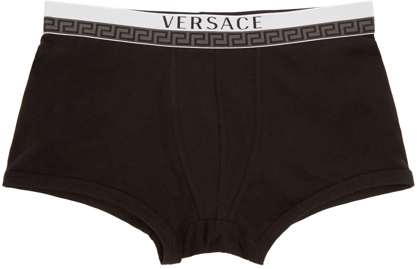 Versace Underwear: Black Boxer Briefs | SSENSE