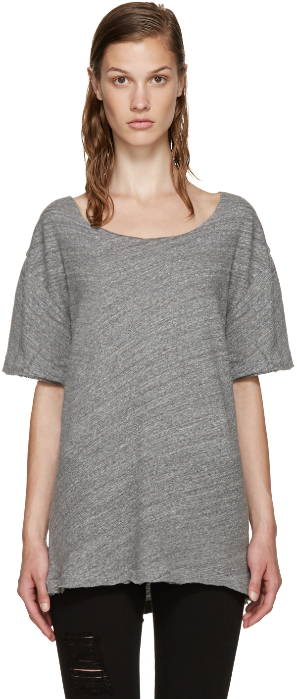 R13: Grey Rosie T-Shirt | SSENSE