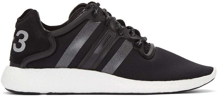 Y-3: Black Yohji Run Sneakers | SSENSE