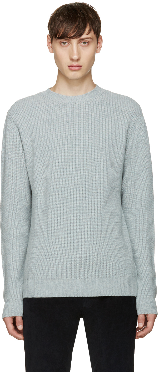 A.P.C.: Grey Stefan Sweater | SSENSE UK
