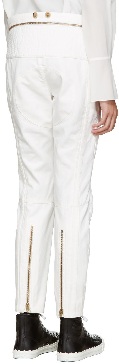 chloe white jeans