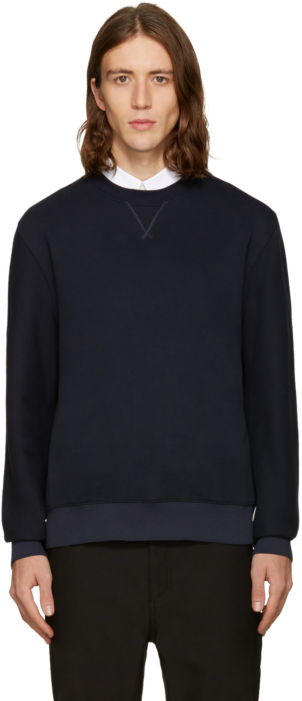 balenciaga navy sweatshirt