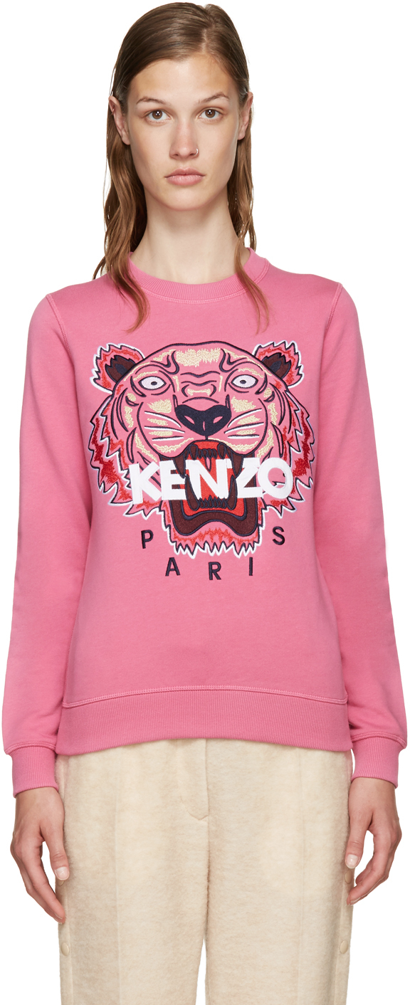 Kenzo: Pink Tiger Pullover | SSENSE Canada