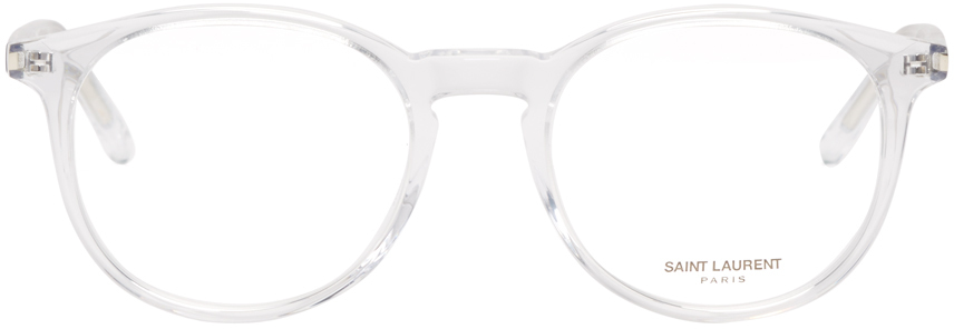 Saint Laurent: Transparent SL 106 Surf Optical Glasses | SSENSE