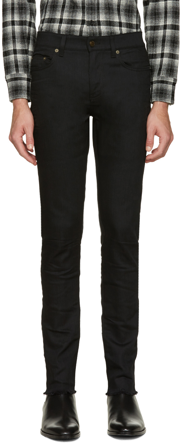 raw edge skinny jeans