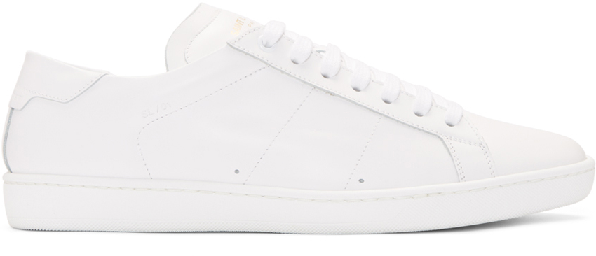 Saint Laurent: Off-White Court Classic Sneakers | SSENSE