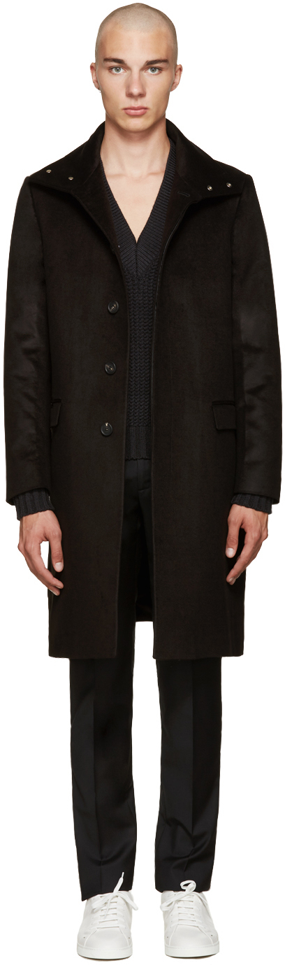Calvin Klein Collection: Black Newton Coat | SSENSE