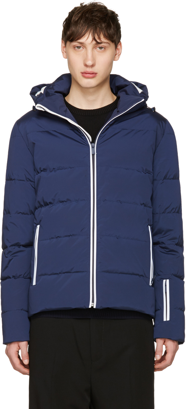 Fendi: Navy Down Puffer Ski Jacket | SSENSE