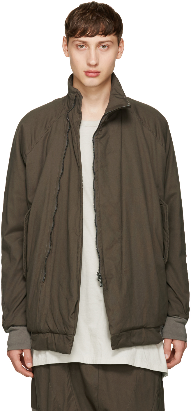 NILøS: Khaki Padded Jacket | SSENSE