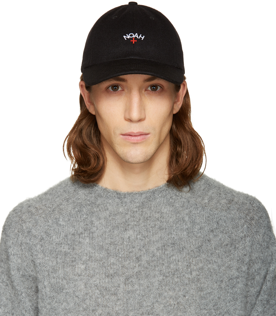 Noah: Black Logo Cap | SSENSE Canada