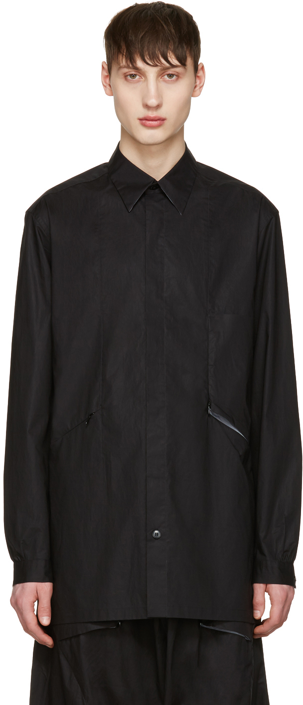 Y-3: Black M MIL SPC Shirt | SSENSE