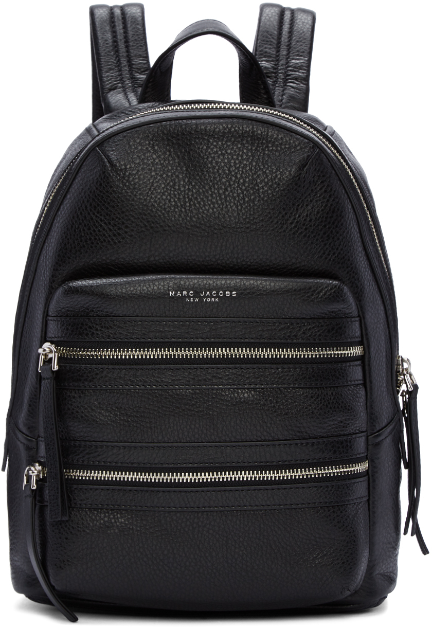 Marc Jacobs: Black Biker Backpack | SSENSE