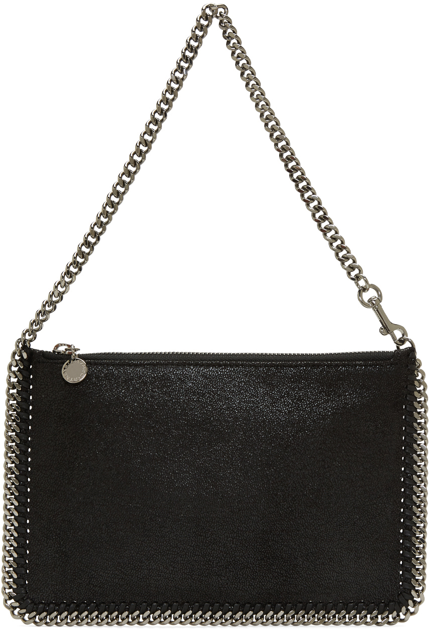 Stella McCartney: Black Falabella Pouch | SSENSE