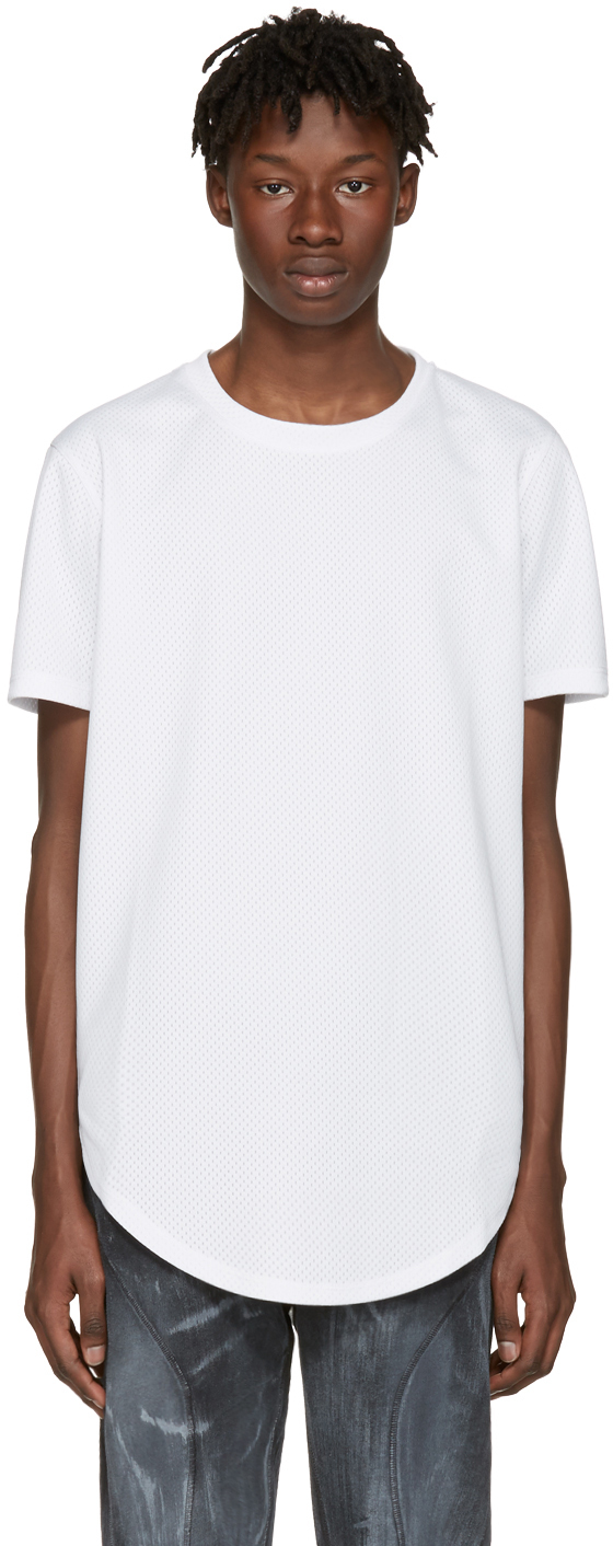Pyer Moss: White Mesh Ryan T-Shirt | SSENSE UK