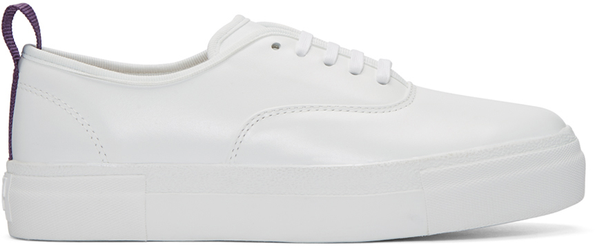 Eytys: White Leather Mother Sneakers | SSENSE