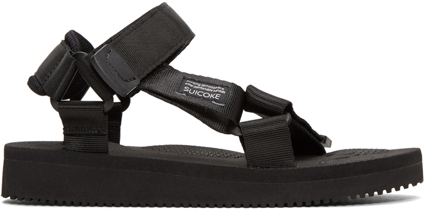 Suicoke: Black Depa Classic Sandals | SSENSE