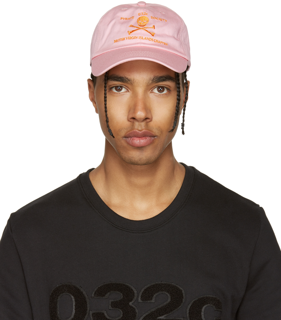 032c: Pink Pyrate Society Cap | SSENSE