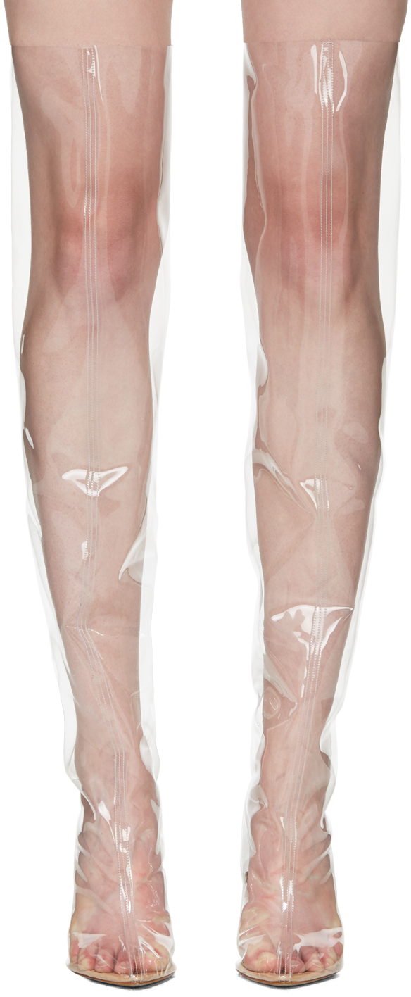 yeezy transparent boots