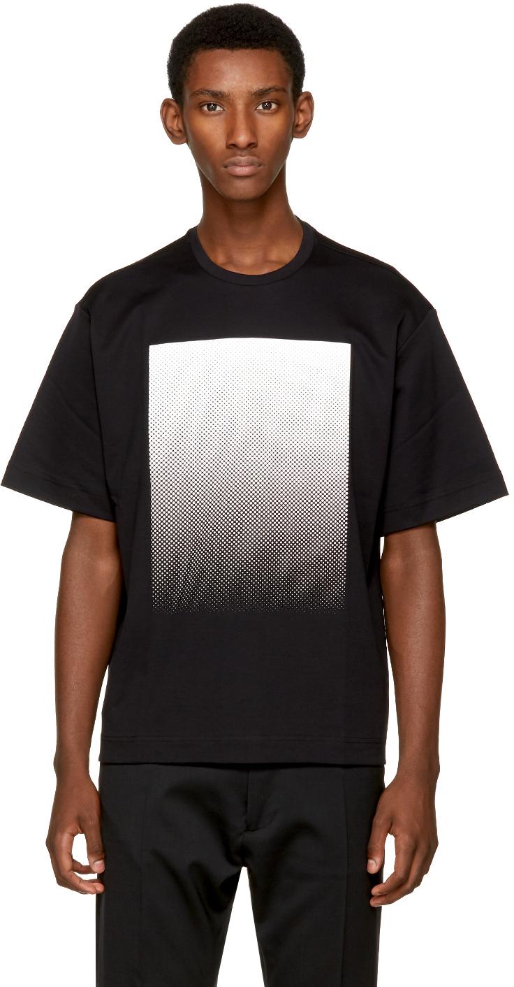 Diesel Black Gold: Black Square T-Shirt | SSENSE