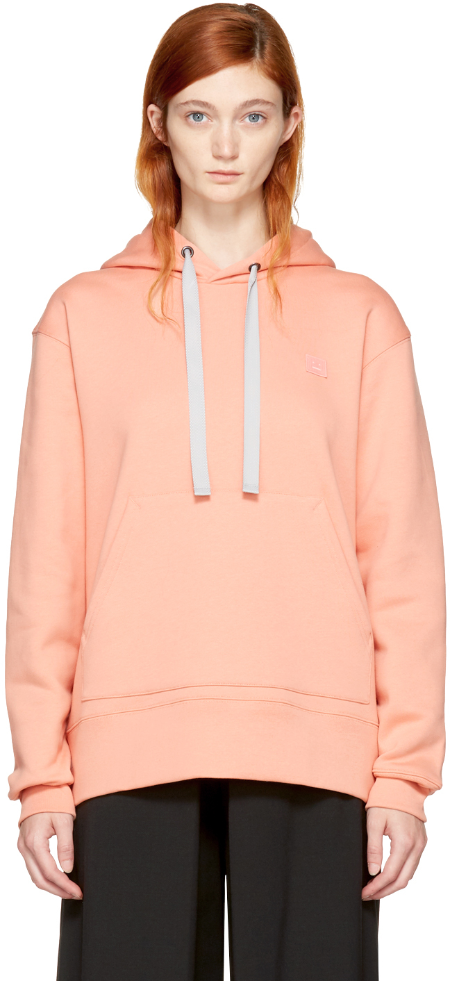 Acne Studios: Pink Ferris Face Hoodie | SSENSE