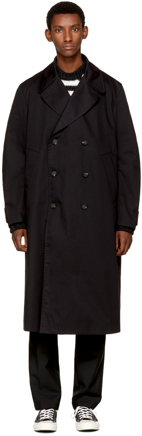 Acne Studios: Black Mesa Trench Coat | SSENSE UK