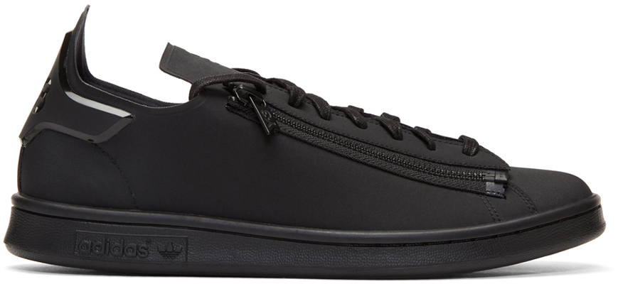 Y-3: Black Stan Zip Sneakers | SSENSE