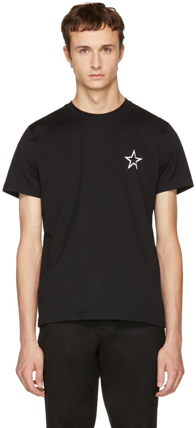 Givenchy: Black Star T-Shirt | SSENSE Canada