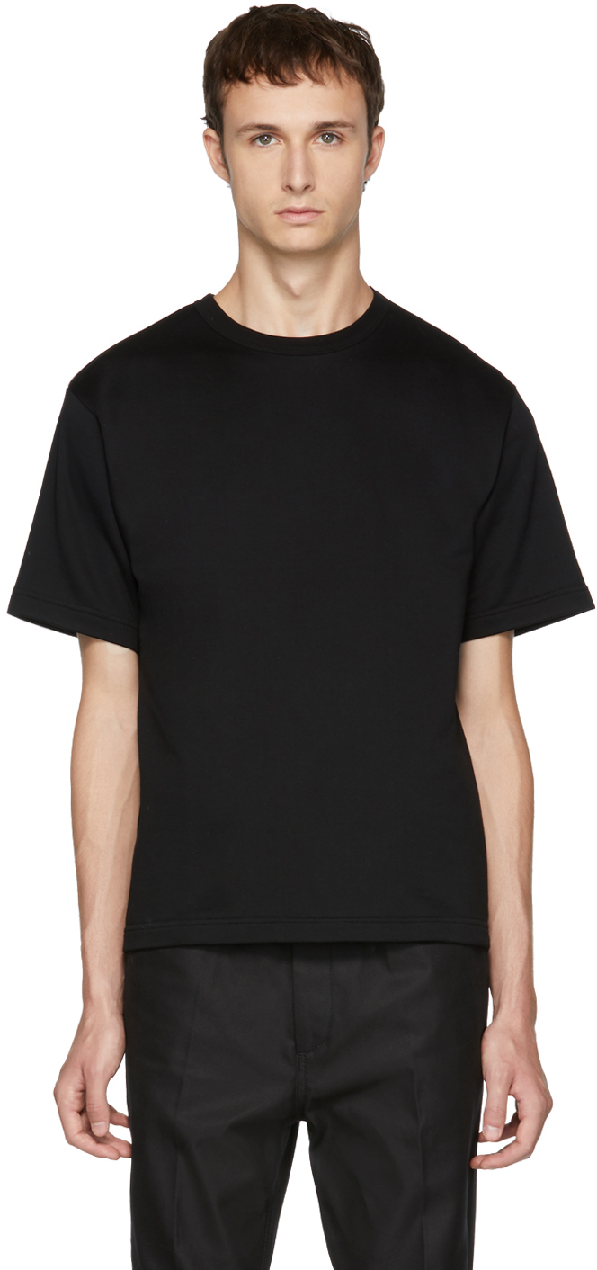 Kolor: Black Plain T-Shirt | SSENSE