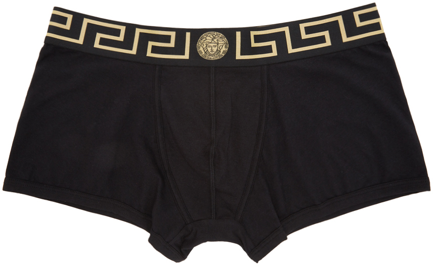 Versace Underwear: Black Medusa Boxer Briefs | SSENSE